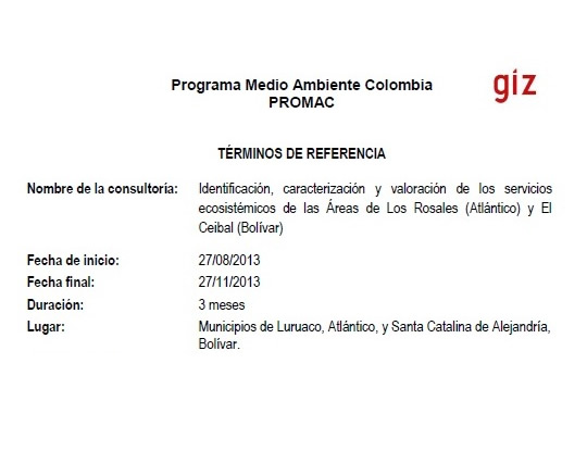 Programa Medio Ambiente Colombia PROMAC