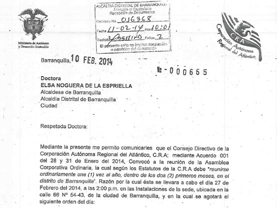 AVISO DE CONVOCATORIA PUBLICA ASAMBLEA - CRA