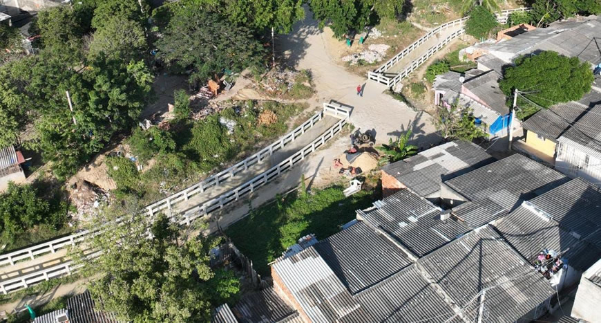 En un 95% la C.R.A. avanza en la canalización del arroyo El Platanal, en Soledad